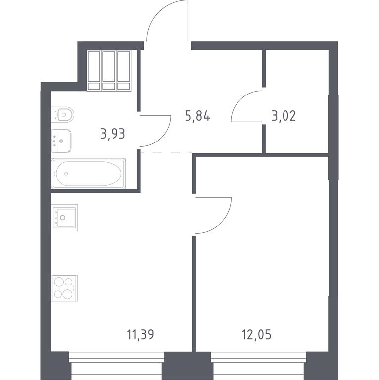 Продажа квартиры, 36,45 м² в ЖК «Тропарево Парк», Киевское шоссе, 21-й километр, 3с4, поселение Мосрентген, Москва, Россия #1 Продажа квартиры, 36,45 м² в ЖК «Тропарево Парк», Киевское шоссе, 21-й километр, 3с4, поселение Мосрентген, Москва, Россия #1