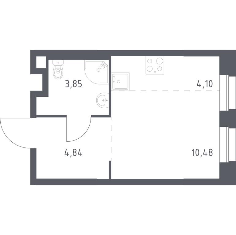 Apartment Sale, 23.27 sq. m. at Eko Bunino, prospekt Kuprina, 34к1, Sosenskoye Settlement, Moscow, Russia #1 Apartment Sale, 23.27 sq. m. at Eko Bunino, prospekt Kuprina, 34к1, Sosenskoye Settlement, Moscow, Russia #1