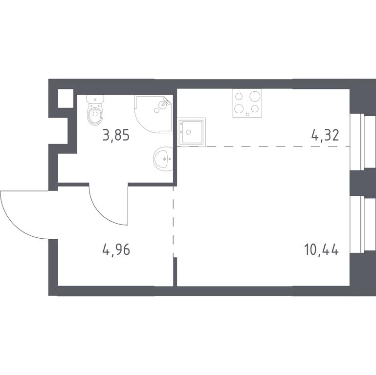 Apartment Sale, 23.57 sq. m. at Eko Bunino, prospekt Kuprina, 34к1, Sosenskoye Settlement, Moscow, Russia #1 Apartment Sale, 23.57 sq. m. at Eko Bunino, prospekt Kuprina, 34к1, Sosenskoye Settlement, Moscow, Russia #1