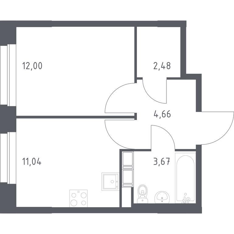 Apartment Sale, 33.85 sq. m. at Eko Bunino, prospekt Kuprina, 34к1, Sosenskoye Settlement, Moscow, Russia #1 Apartment Sale, 33.85 sq. m. at Eko Bunino, prospekt Kuprina, 34к1, Sosenskoye Settlement, Moscow, Russia #1