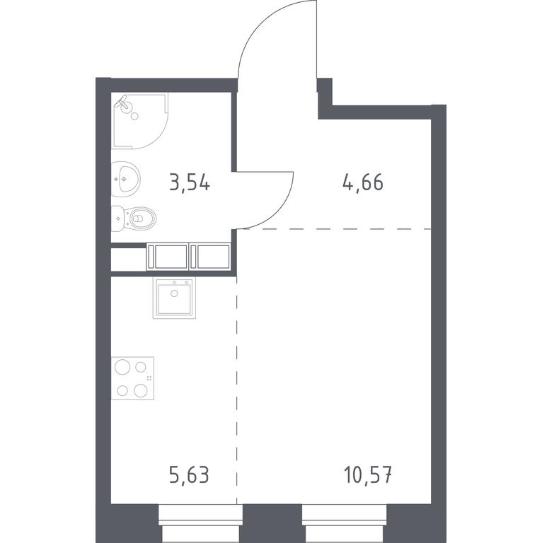 Apartment Sale, 24.4 sq. m. at Eko Bunino, prospekt Kuprina, 34к1, Sosenskoye Settlement, Moscow, Russia #1 Apartment Sale, 24.4 sq. m. at Eko Bunino, prospekt Kuprina, 34к1, Sosenskoye Settlement, Moscow, Russia #1