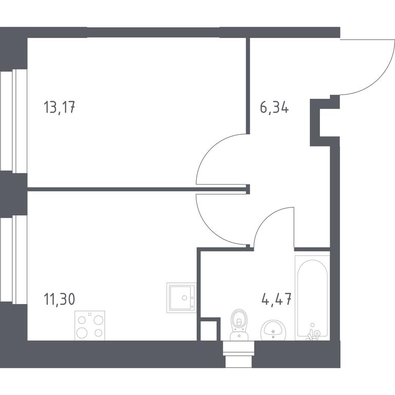 Apartment Sale, 35.28 sq. m. at Eko Bunino, prospekt Kuprina, 34к1, Sosenskoye Settlement, Moscow, Russia #1 Apartment Sale, 35.28 sq. m. at Eko Bunino, prospekt Kuprina, 34к1, Sosenskoye Settlement, Moscow, Russia #1