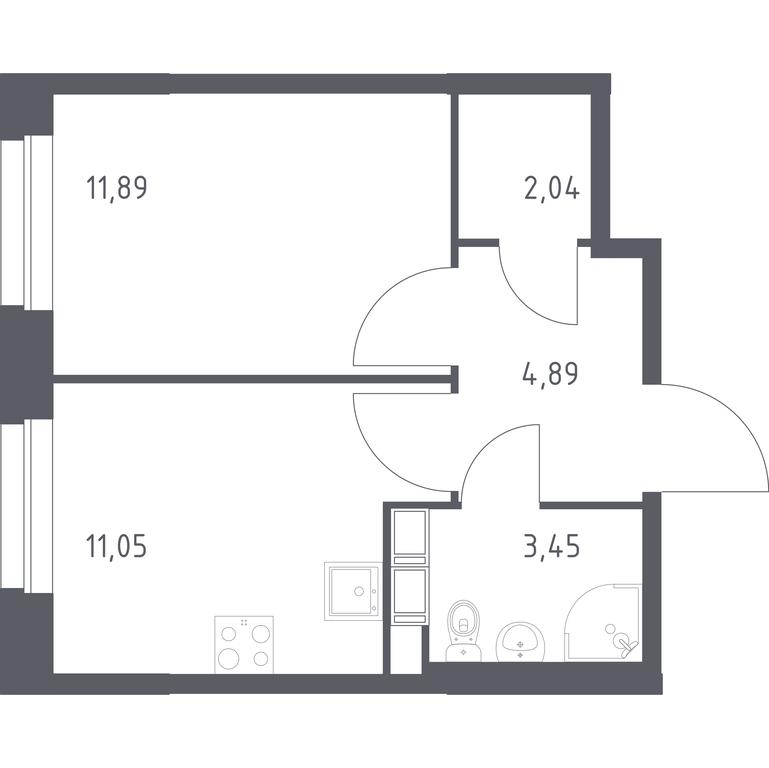 Apartment Sale, 33.32平方米 at Eko Bunino, prospekt Kuprina, 34к1, Sosenskoye Settlement, Moscow, Russia #1 Apartment Sale, 33.32平方米 at Eko Bunino, prospekt Kuprina, 34к1, Sosenskoye Settlement, Moscow, Russia #1