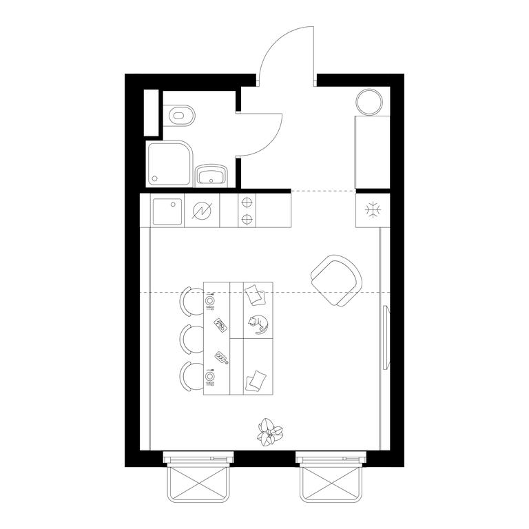 Apartment Sale, 25.3 sq. m. at Irtyshskiy Kvartal, 2nd Irtyshsky Drive, Moscow, Russia #1 Apartment Sale, 25.3 sq. m. at Irtyshskiy Kvartal, 2nd Irtyshsky Drive, Moscow, Russia #1