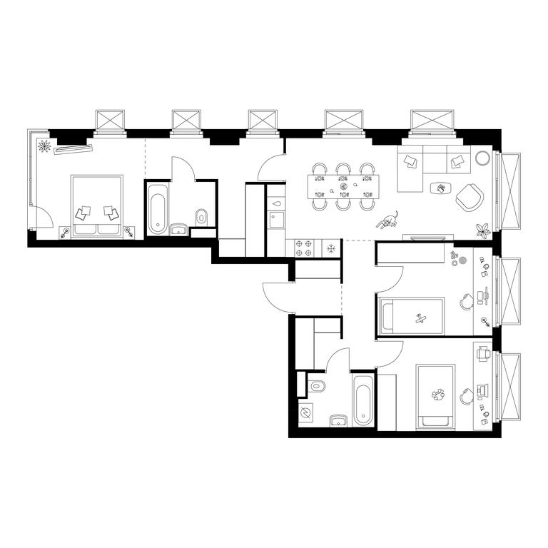 3-BD Apartment Sale, 79.3 sq. m. at Irtyshskiy Kvartal, 2nd Irtyshsky Drive, Moscow, Russia #1 3-BD Apartment Sale, 79.3 sq. m. at Irtyshskiy Kvartal, 2nd Irtyshsky Drive, Moscow, Russia #1