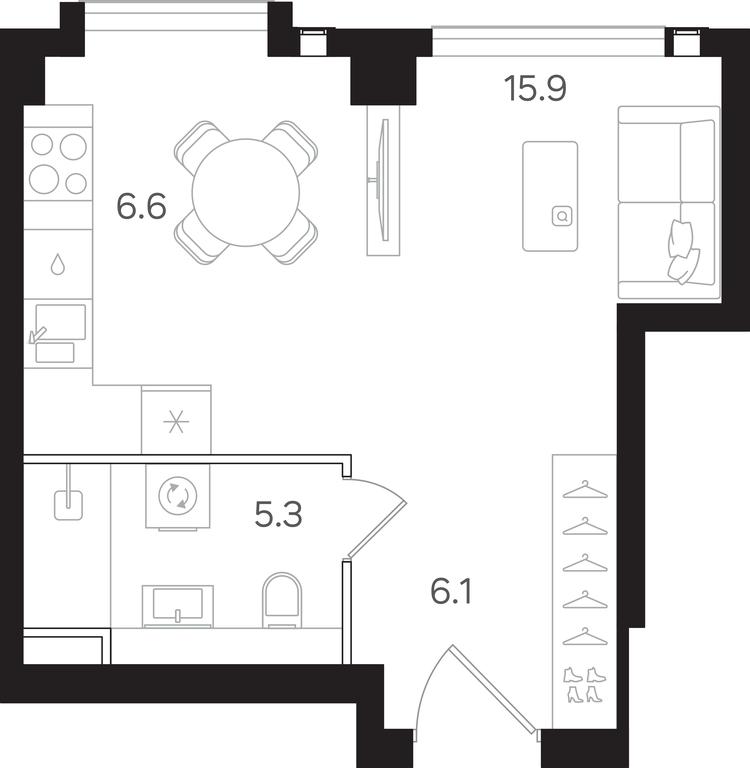Apartment Sale, 33.9 sq. m. at Mangazeya na Tulskoy, Bolshaya Tulskaya Street, Moscow, Russia #1 Apartment Sale, 33.9 sq. m. at Mangazeya na Tulskoy, Bolshaya Tulskaya Street, Moscow, Russia #1