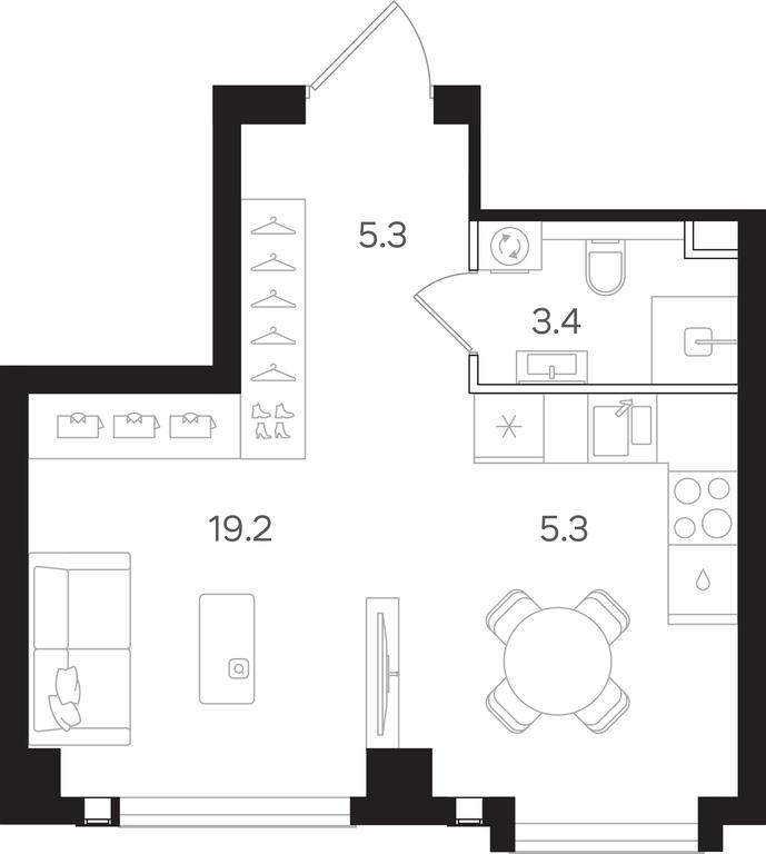 Apartment Sale, 33.2 sq. m. at Mangazeya na Tulskoy, Bolshaya Tulskaya Street, Moscow, Russia #1 Apartment Sale, 33.2 sq. m. at Mangazeya na Tulskoy, Bolshaya Tulskaya Street, Moscow, Russia #1