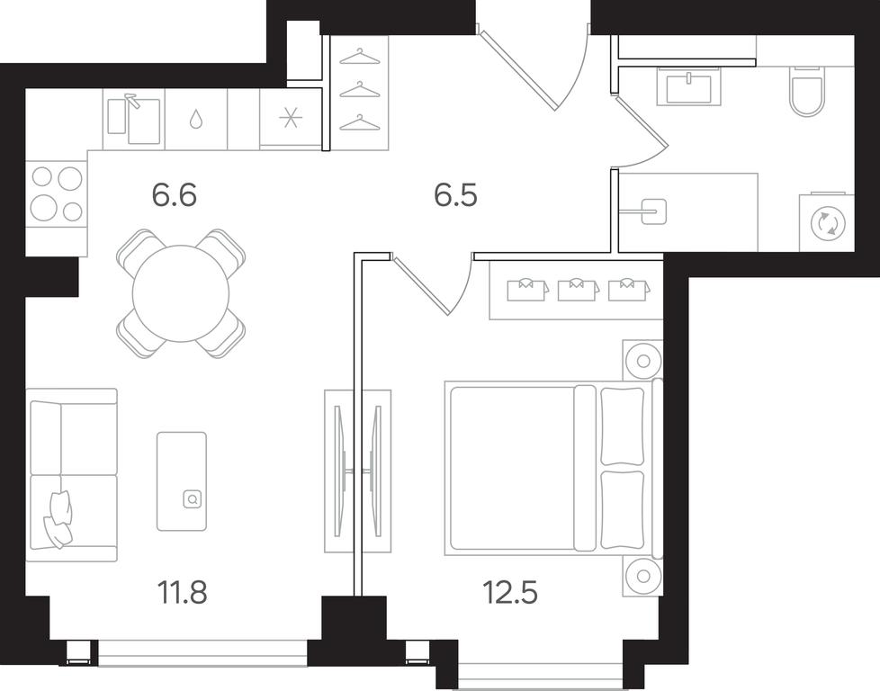 1-BD Apartment Sale, 42.4 sq. m. at Mangazeya na Tulskoy, Bolshaya Tulskaya Street, Moscow, Russia #1 1-BD Apartment Sale, 42.4 sq. m. at Mangazeya na Tulskoy, Bolshaya Tulskaya Street, Moscow, Russia #1