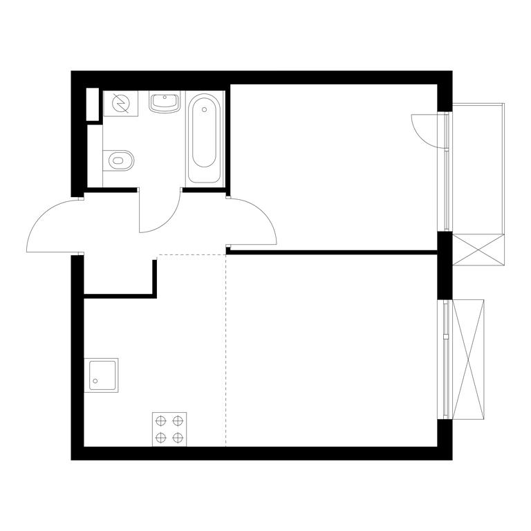 1-BD Apartment Sale, 38.7平方米 at Ilinskie Luga, Zapovednaya Street, 1, posyolok Ilyinskoye-Usovo, Krasnogorsk City District, Moscow Region, Russia #1 1-BD Apartment Sale, 38.7平方米 at Ilinskie Luga, Zapovednaya Street, 1, posyolok Ilyinskoye-Usovo, Krasnogorsk City District, Moscow Region, Russia #1