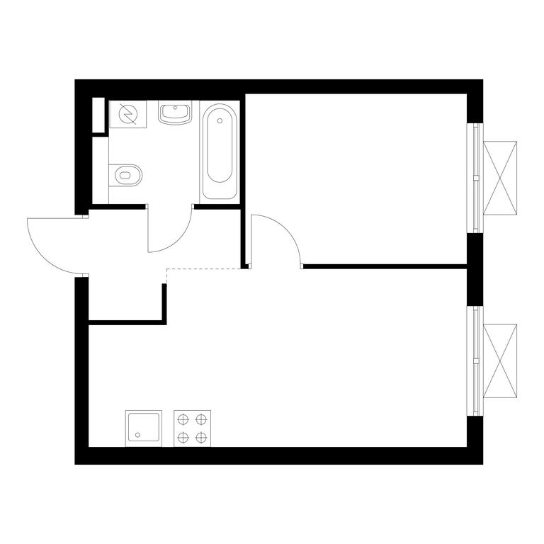 1-BD Apartment Sale, 34.5平方米 at Ilinskie Luga, Zapovednaya Street, 1, posyolok Ilyinskoye-Usovo, Krasnogorsk City District, Moscow Region, Russia #1 1-BD Apartment Sale, 34.5平方米 at Ilinskie Luga, Zapovednaya Street, 1, posyolok Ilyinskoye-Usovo, Krasnogorsk City District, Moscow Region, Russia #1