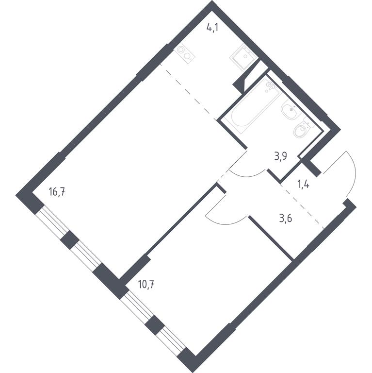 Apartment Sale, 40.4 sq. m. at Molzhaninovo, Leningradskoye Highway, 229, Moscow, Russia #1