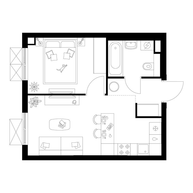 1-BD Apartment Sale, 32.4 sq. m. at Salarevo Park, Salaryevskaya Street, 8к1, Moskovskiy Settlement, Moscow, Russia #1 1-BD Apartment Sale, 32.4 sq. m. at Salarevo Park, Salaryevskaya Street, 8к1, Moskovskiy Settlement, Moscow, Russia #1