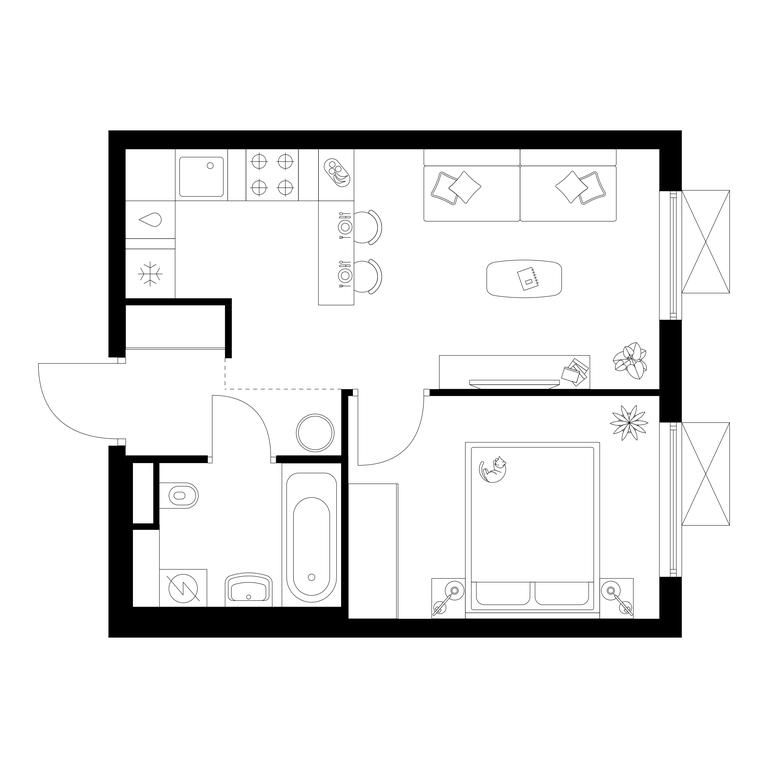 1-BD Apartment Sale, 32.2 sq. m. at Salarevo Park, Salaryevskaya Street, 8к1, Moskovskiy Settlement, Moscow, Russia #1 1-BD Apartment Sale, 32.2 sq. m. at Salarevo Park, Salaryevskaya Street, 8к1, Moskovskiy Settlement, Moscow, Russia #1