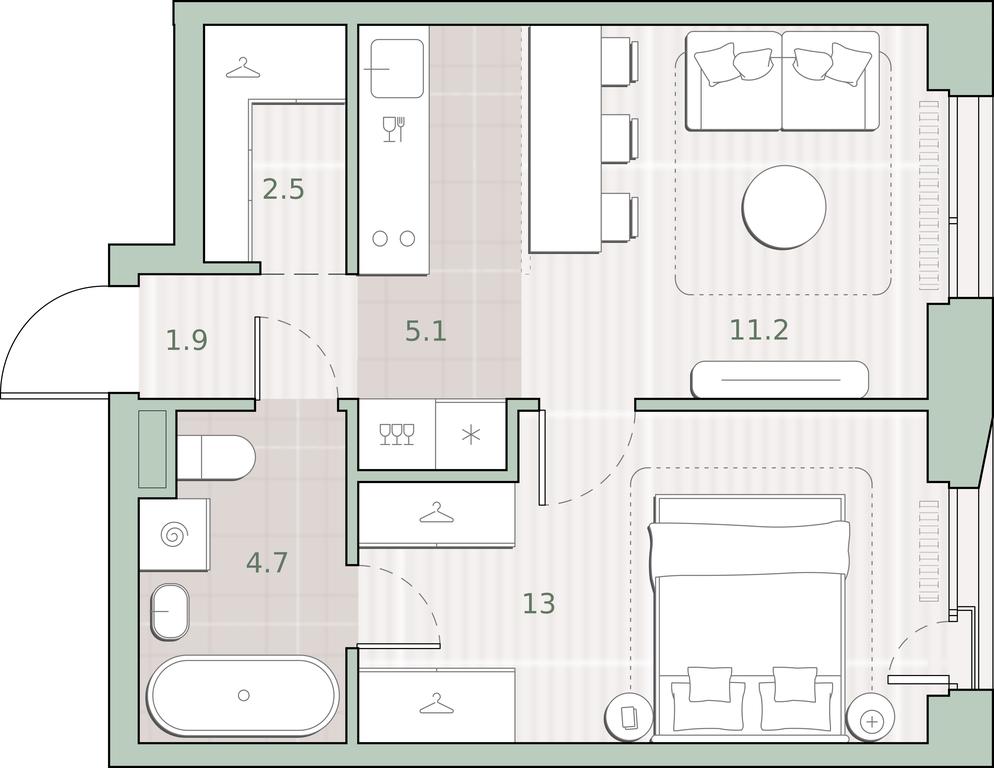 1-BD Apartment Sale, 38.4 sq. m. at Sreda na Lobachevskogo, Ochakovskoye Highway, Moscow, Russia #1 1-BD Apartment Sale, 38.4 sq. m. at Sreda na Lobachevskogo, Ochakovskoye Highway, Moscow, Russia #1