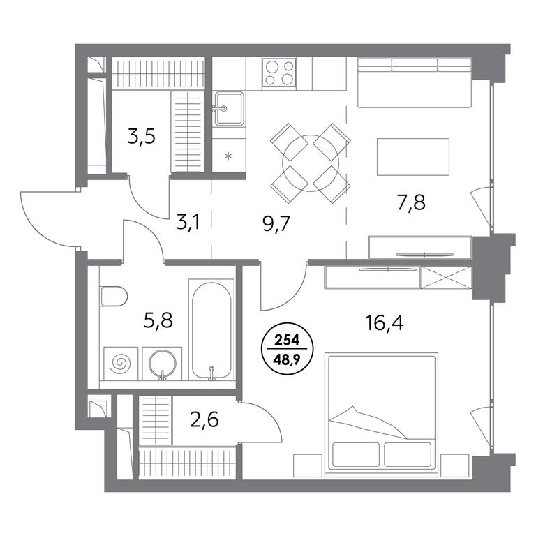Продажа 2-комн. квартиры, 48,9 м² в ЖК «Монблан», Шлюзовая набережная, 2/1с1, Москва, Россия #1 Продажа 2-комн. квартиры, 48,9 м² в ЖК «Монблан», Шлюзовая набережная, 2/1с1, Москва, Россия #1