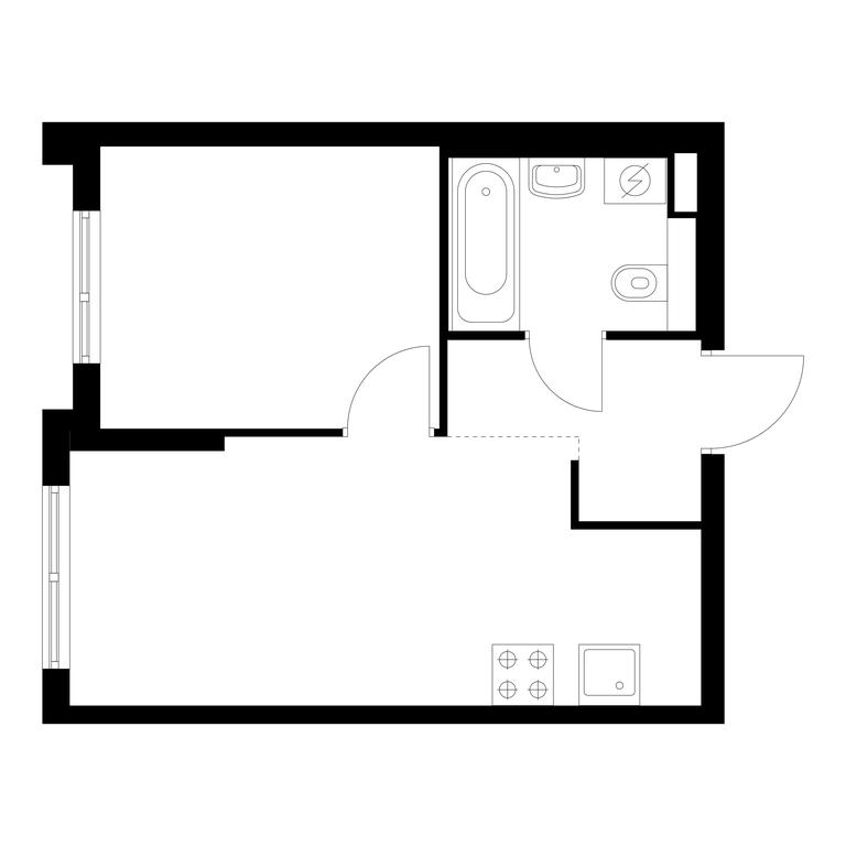 1-BD Apartment Sale, 31.6 sq. m. at Ilinskie Luga, Zapovednaya Street, 1, posyolok Ilyinskoye-Usovo, Krasnogorsk City District, Moscow Region, Russia #1 1-BD Apartment Sale, 31.6 sq. m. at Ilinskie Luga, Zapovednaya Street, 1, posyolok Ilyinskoye-Usovo, Krasnogorsk City District, Moscow Region, Russia #1