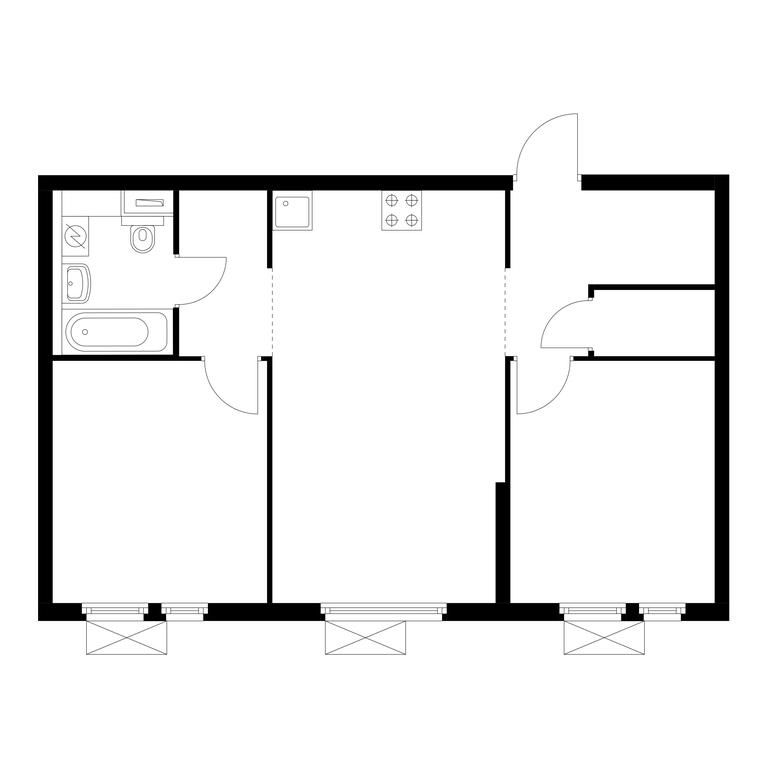2-BD Apartment Sale, 57.9平方米 at Vtoroy Nagatinskiy, 2nd Nagatinsky Drive, 2к1, Moscow, Russia #1 2-BD Apartment Sale, 57.9平方米 at Vtoroy Nagatinskiy, 2nd Nagatinsky Drive, 2к1, Moscow, Russia #1