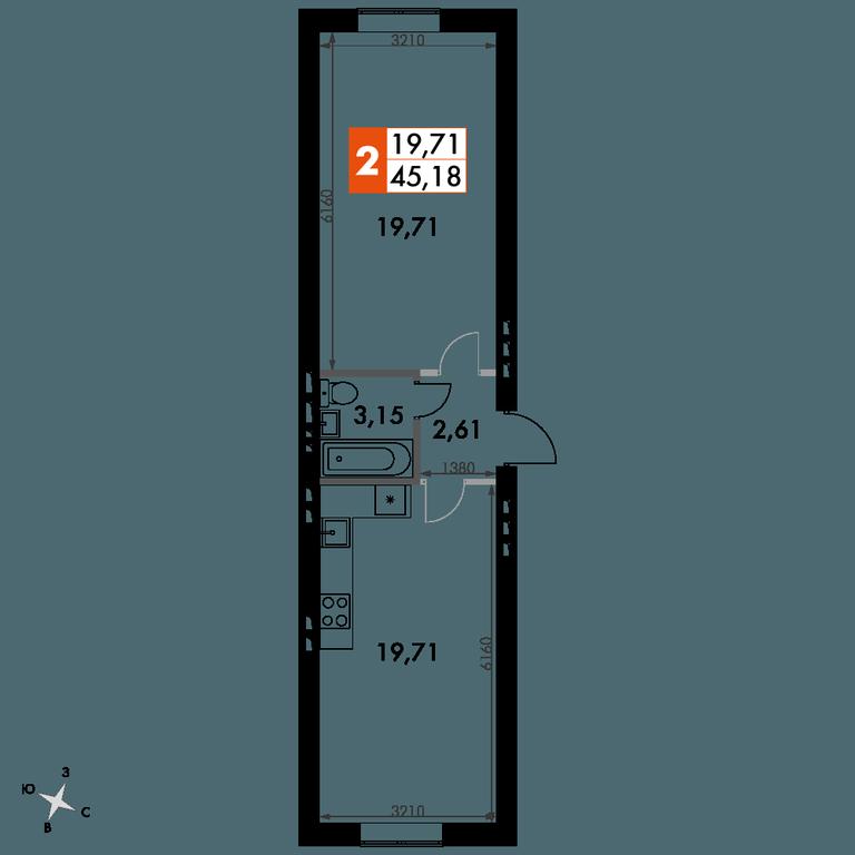 1-BD Apartment Sale, 45.4 sq. m. at Park Aprel, ulitsa Park Aprel, 1, Aprelevka, Naro-Fominskiy City District, Moscow Region, Russia #1 1-BD Apartment Sale, 45.4 sq. m. at Park Aprel, ulitsa Park Aprel, 1, Aprelevka, Naro-Fominskiy City District, Moscow Region, Russia #1