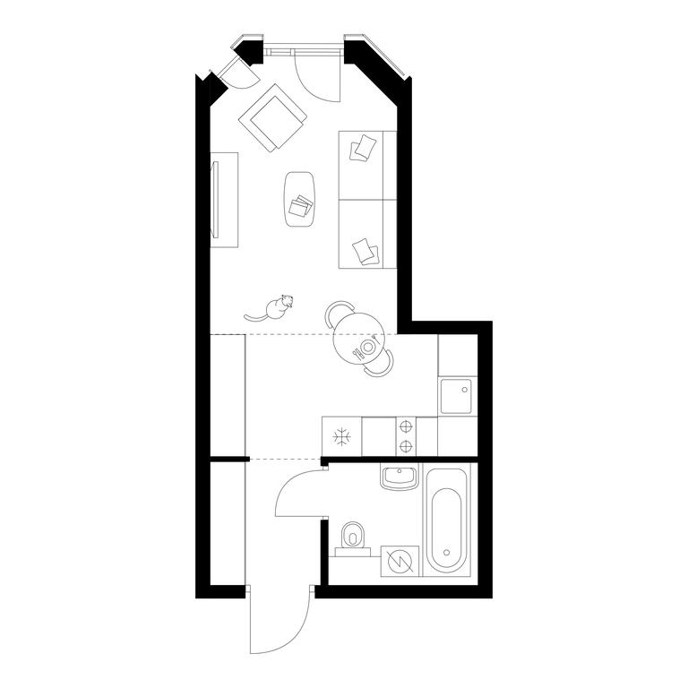 Apartment Sale, 24.2 sq. m. at Irtyshskiy Kvartal, 2nd Irtyshsky Drive, Moscow, Russia #1