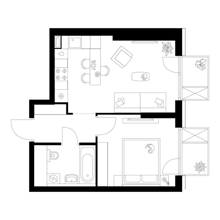 1-BD Apartment Sale, 35.9 sq. m. at Irtyshskiy Kvartal, 2nd Irtyshsky Drive, Moscow, Russia #1 1-BD Apartment Sale, 35.9 sq. m. at Irtyshskiy Kvartal, 2nd Irtyshsky Drive, Moscow, Russia #1