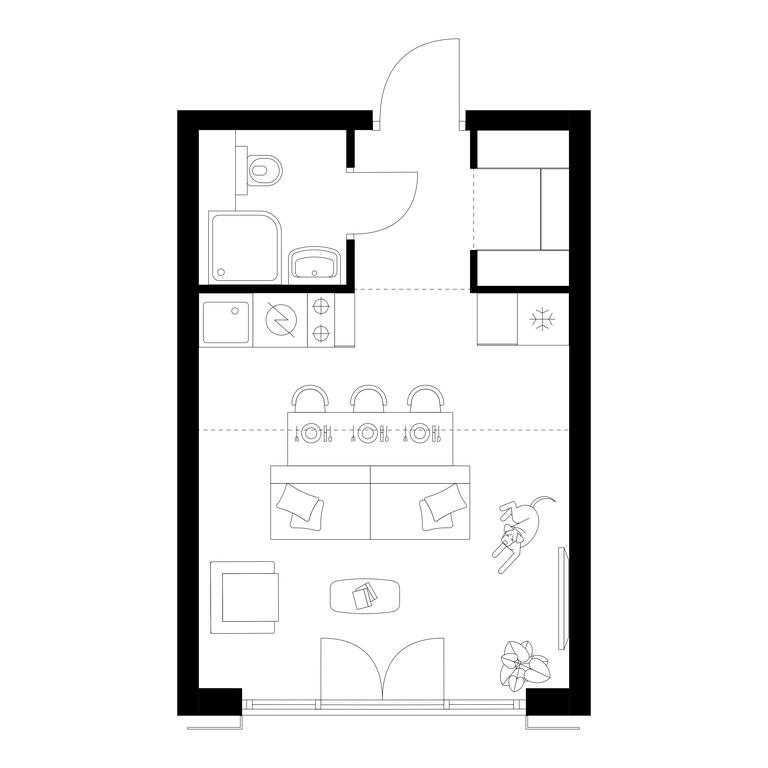 Apartment Sale, 24.3 sq. m. at Irtyshskiy Kvartal, 2nd Irtyshsky Drive, Moscow, Russia #2