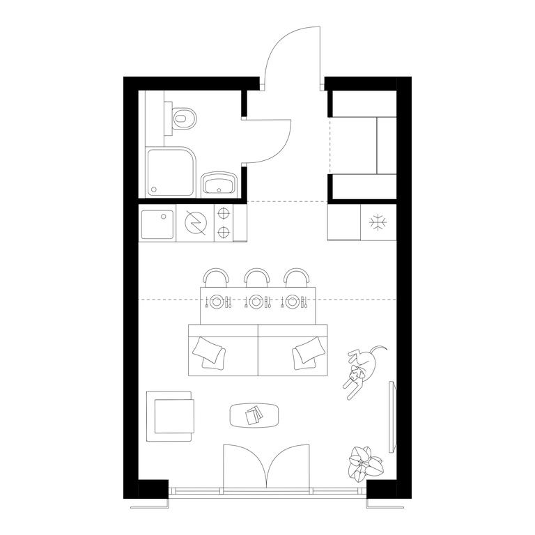Apartment Sale, 24.3 sq. m. at Irtyshskiy Kvartal, 2nd Irtyshsky Drive, Moscow, Russia #1