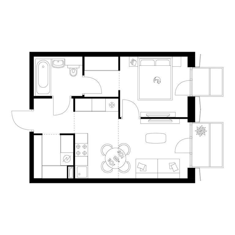 1-BD Apartment Sale, 37.9 sq. m. at Irtyshskiy Kvartal, 2nd Irtyshsky Drive, Moscow, Russia #1 1-BD Apartment Sale, 37.9 sq. m. at Irtyshskiy Kvartal, 2nd Irtyshsky Drive, Moscow, Russia #1
