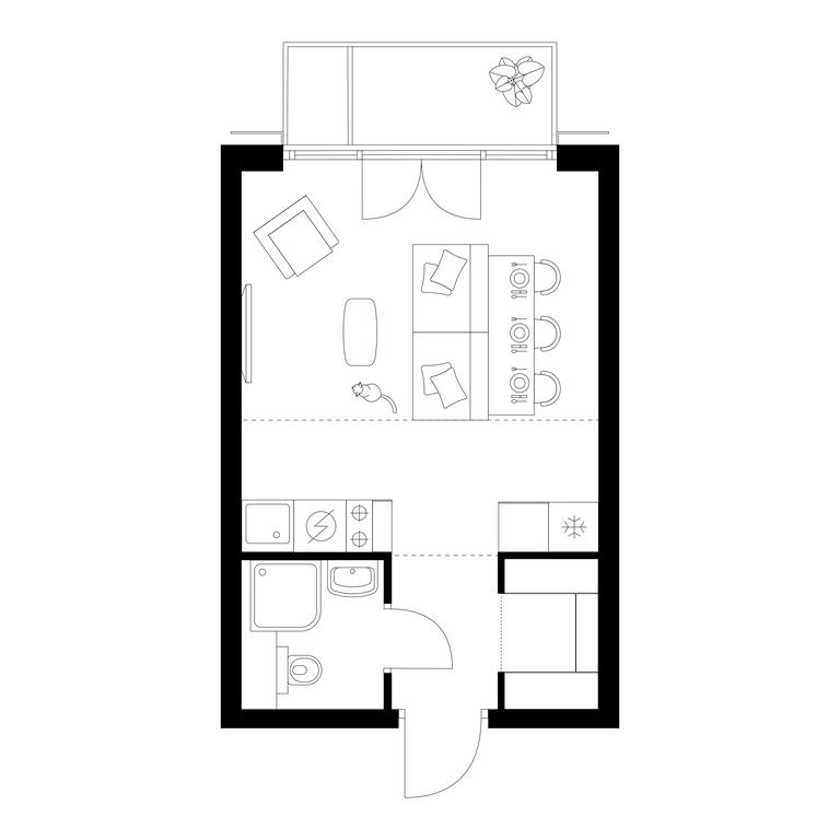 Apartment Sale, 25.1平方米 at Irtyshskiy Kvartal, 2nd Irtyshsky Drive, Moscow, Russia #2