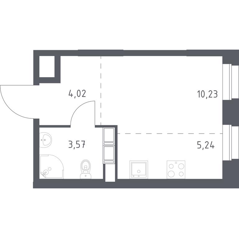 Apartment Sale, 23.06 sq. m. at Eko Bunino, prospekt Kuprina, 34к1, Sosenskoye Settlement, Moscow, Russia #1