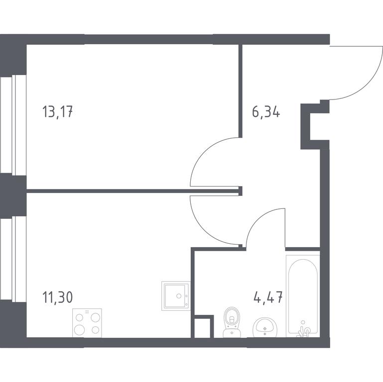 Apartment Sale, 35.28 sq. m. at Eko Bunino, prospekt Kuprina, 34к1, Sosenskoye Settlement, Moscow, Russia #1 Apartment Sale, 35.28 sq. m. at Eko Bunino, prospekt Kuprina, 34к1, Sosenskoye Settlement, Moscow, Russia #1