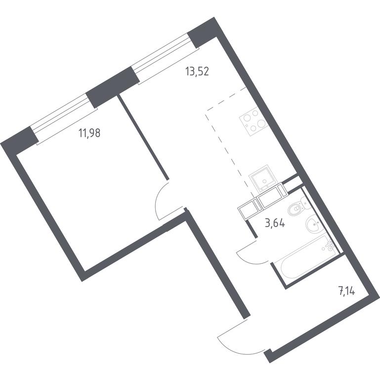 Apartment Sale, 36.28 sq. m. at Eko Bunino, prospekt Kuprina, 34к1, Sosenskoye Settlement, Moscow, Russia #1 Apartment Sale, 36.28 sq. m. at Eko Bunino, prospekt Kuprina, 34к1, Sosenskoye Settlement, Moscow, Russia #1