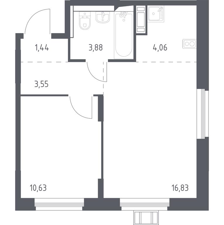 Apartment Sale, 39.9 sq. m. at Pribrezhnyi Park, Pribrezhniy Park Residential Complex, Village of Yam, Domodedovo City District, Moscow Region, Russia #1 Apartment Sale, 39.9 sq. m. at Pribrezhnyi Park, Pribrezhniy Park Residential Complex, Village of Yam, Domodedovo City District, Moscow Region, Russia #1