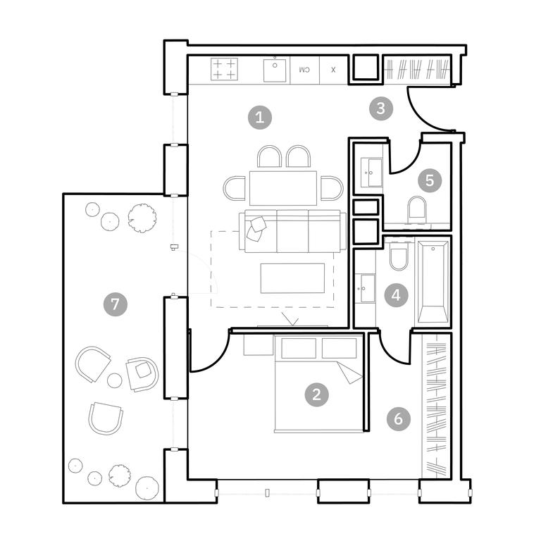 1-BD Apartment Sale, 55.7 sq. m. at Fiztekh-City, Новодачная улица, 67, Москва, Россия #2 1-BD Apartment Sale, 55.7 sq. m. at Fiztekh-City, Новодачная улица, 67, Москва, Россия #2