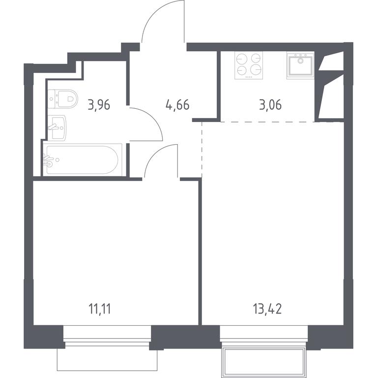 Apartment Sale, 36.21平方米 at Dolina Yauzy, Trudovaya Street, 23, Mytischi, Moscow Region, Russia #1 Apartment Sale, 36.21平方米 at Dolina Yauzy, Trudovaya Street, 23, Mytischi, Moscow Region, Russia #1