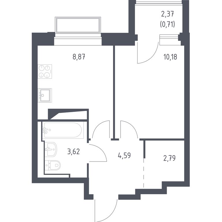 Apartment Sale, 30.76 sq. m. at Dolina Yauzy, Trudovaya Street, 23, Mytischi, Moscow Region, Russia #1 Apartment Sale, 30.76 sq. m. at Dolina Yauzy, Trudovaya Street, 23, Mytischi, Moscow Region, Russia #1