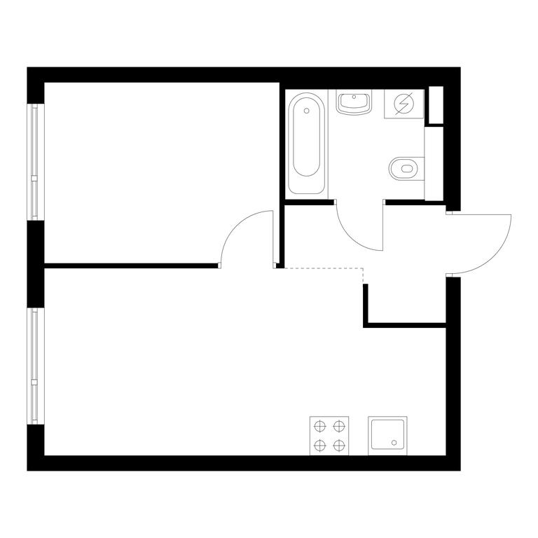 1-BD Apartment Sale, 34.4 sq. m. at Ilinskie Luga, Zapovednaya Street, 1, posyolok Ilyinskoye-Usovo, Krasnogorsk City District, Moscow Region, Russia #1 1-BD Apartment Sale, 34.4 sq. m. at Ilinskie Luga, Zapovednaya Street, 1, posyolok Ilyinskoye-Usovo, Krasnogorsk City District, Moscow Region, Russia #1