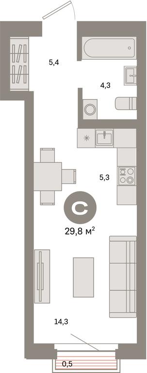 Apartment Sale, 29.8 sq. m. at Kvartal Metronom, Tagilskaya Street, Moscow, Russia #1 Apartment Sale, 29.8 sq. m. at Kvartal Metronom, Tagilskaya Street, Moscow, Russia #1