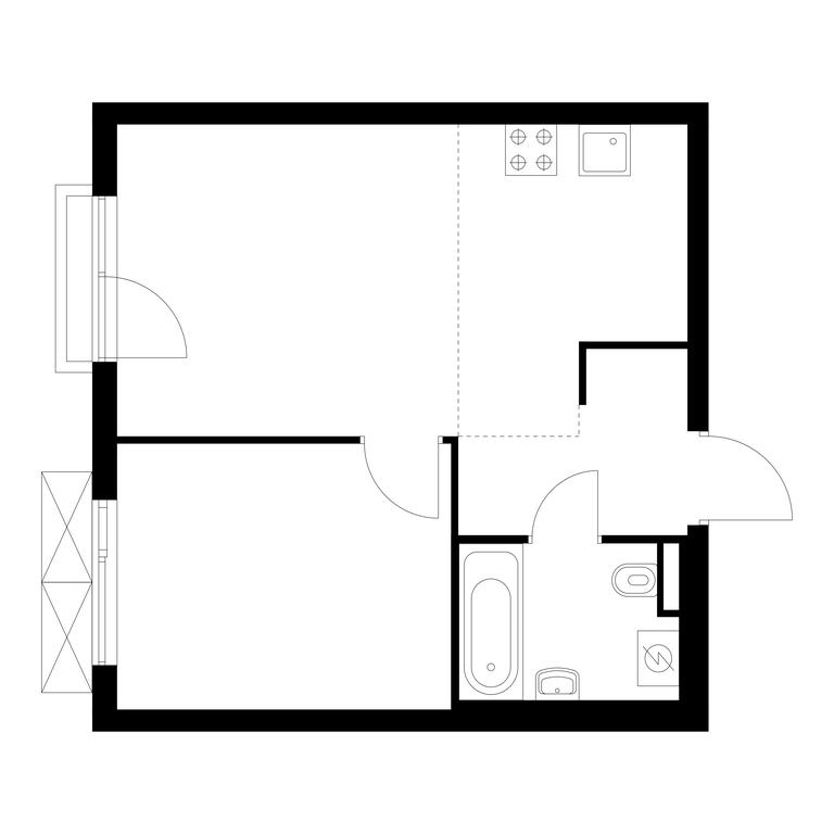 Продажа 1-комн. квартиры, 38,1 м² в ЖК «Яуза Парк», улица Колонцова, 4, Мытищи, Московская область, Россия #1 Продажа 1-комн. квартиры, 38,1 м² в ЖК «Яуза Парк», улица Колонцова, 4, Мытищи, Московская область, Россия #1