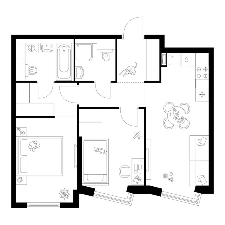 2-BD Apartment Sale, 57.7 sq. m. at Kronshtadtskiy 9, Kronshtadtsky Boulevard, 9с21, Moscow, Russia #1 2-BD Apartment Sale, 57.7 sq. m. at Kronshtadtskiy 9, Kronshtadtsky Boulevard, 9с21, Moscow, Russia #1