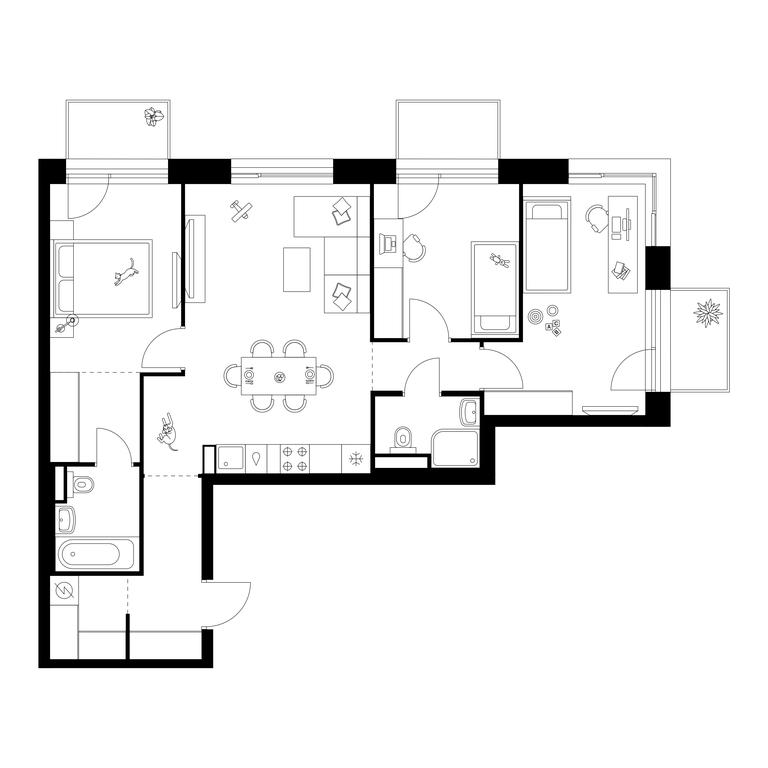 3-BD Apartment Sale, 79.5 sq. m. at Zelionyi Park, 687-y proyezd, 15с2, Zelenograd, Moscow, Russia #1 3-BD Apartment Sale, 79.5 sq. m. at Zelionyi Park, 687-y proyezd, 15с2, Zelenograd, Moscow, Russia #1