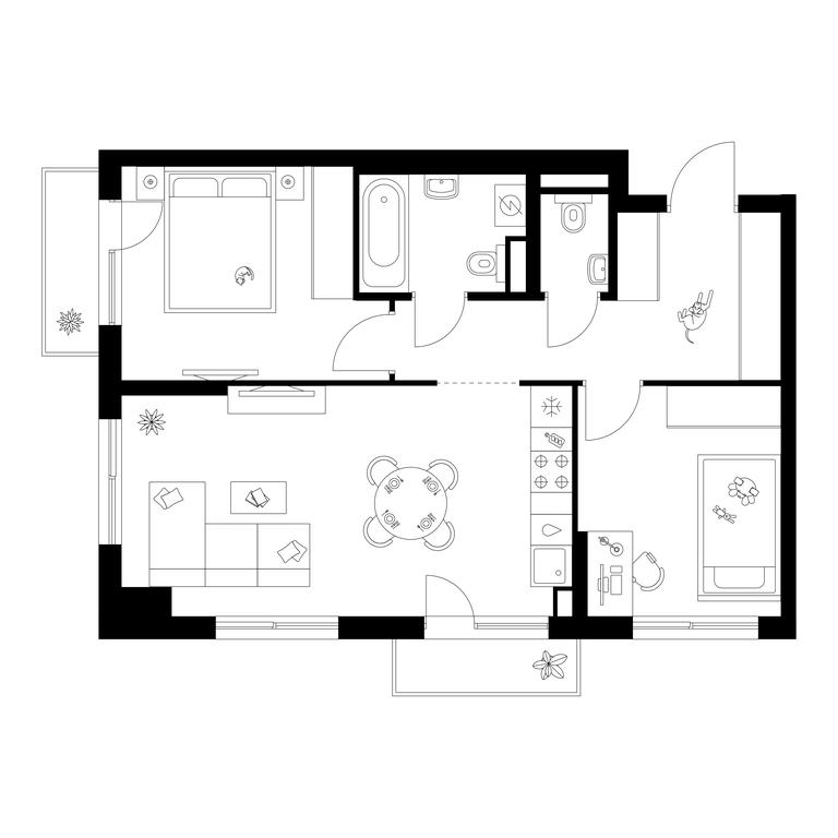 2-BD Apartment Sale, 56.9 sq. m. at Matveevskiy Park, Ochakovskoye Highway, вл3с11, Moscow, Russia #1 2-BD Apartment Sale, 56.9 sq. m. at Matveevskiy Park, Ochakovskoye Highway, вл3с11, Moscow, Russia #1