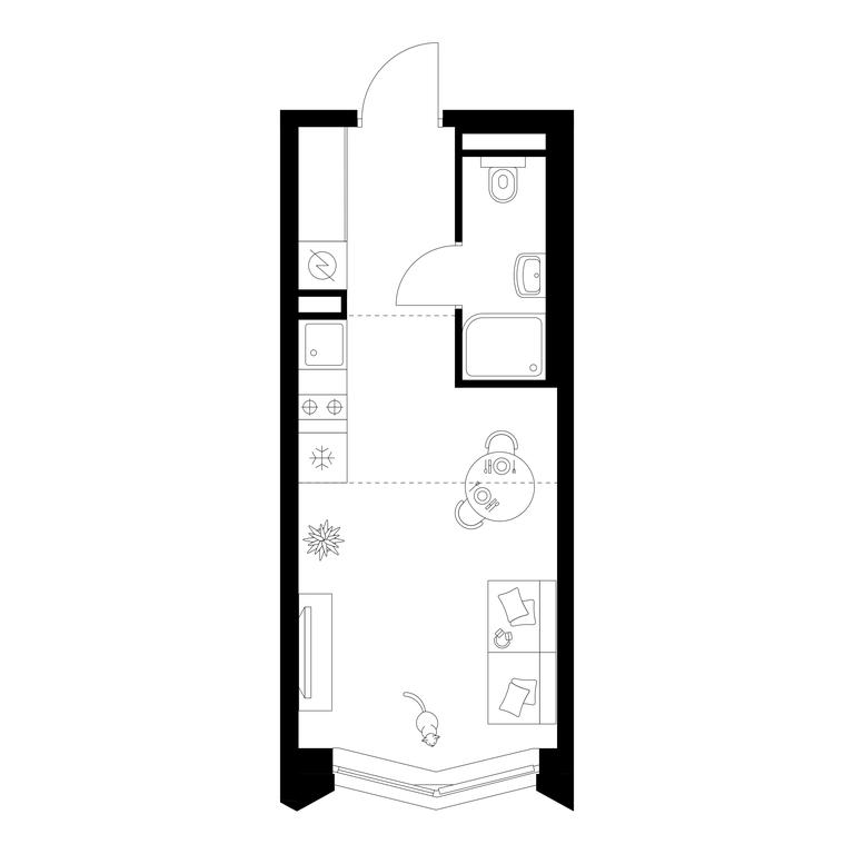 Apartment Sale, 22平方米 at Matveevskiy Park, Ochakovskoye Highway, вл3с11, Moscow, Russia #1