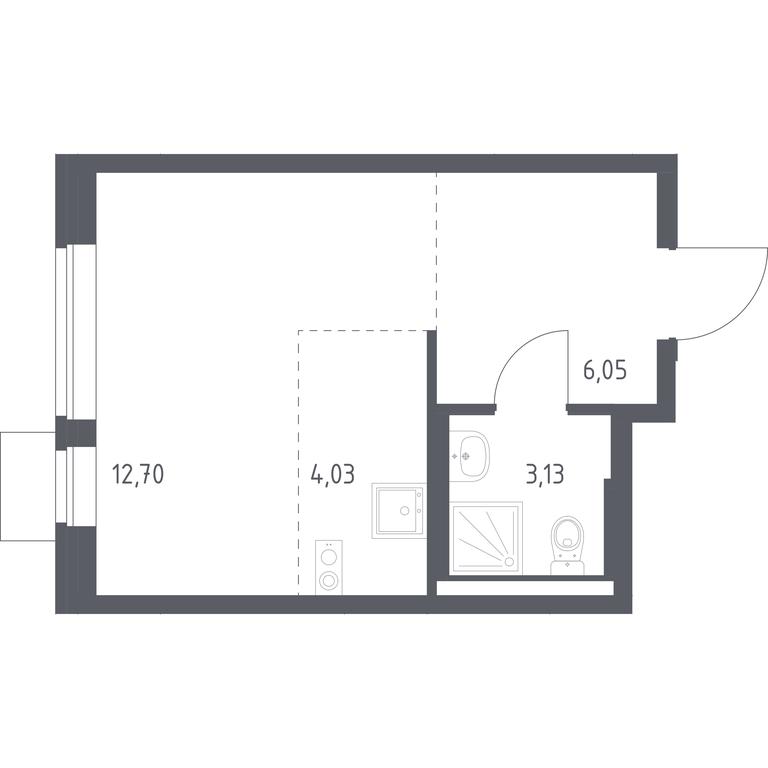 Apartment Sale, 25.91 sq. m. at Podolskie Kvartaly, zhiloy kompleks Podolskiye Kvartaly, Ryazanovskoe Settlement, Moscow, Russia #1 Apartment Sale, 25.91 sq. m. at Podolskie Kvartaly, zhiloy kompleks Podolskiye Kvartaly, Ryazanovskoe Settlement, Moscow, Russia #1
