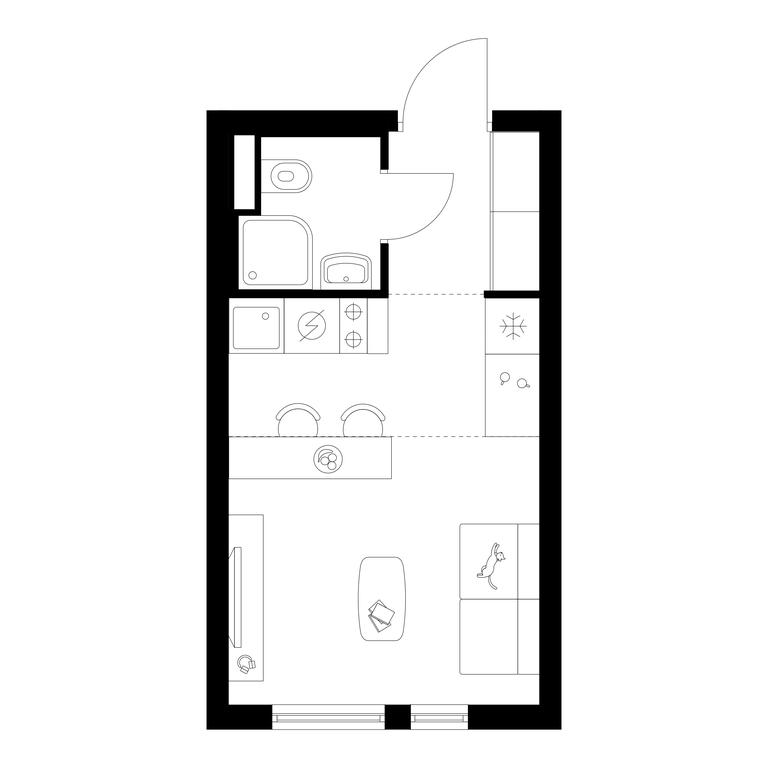 Apartment Sale, 19.9平方米 at Ilinskie Luga, Zapovednaya Street, 1, posyolok Ilyinskoye-Usovo, Krasnogorsk City District, Moscow Region, Russia #2