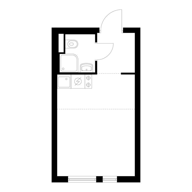 Apartment Sale, 19.9平方米 at Ilinskie Luga, Zapovednaya Street, 1, posyolok Ilyinskoye-Usovo, Krasnogorsk City District, Moscow Region, Russia #1
