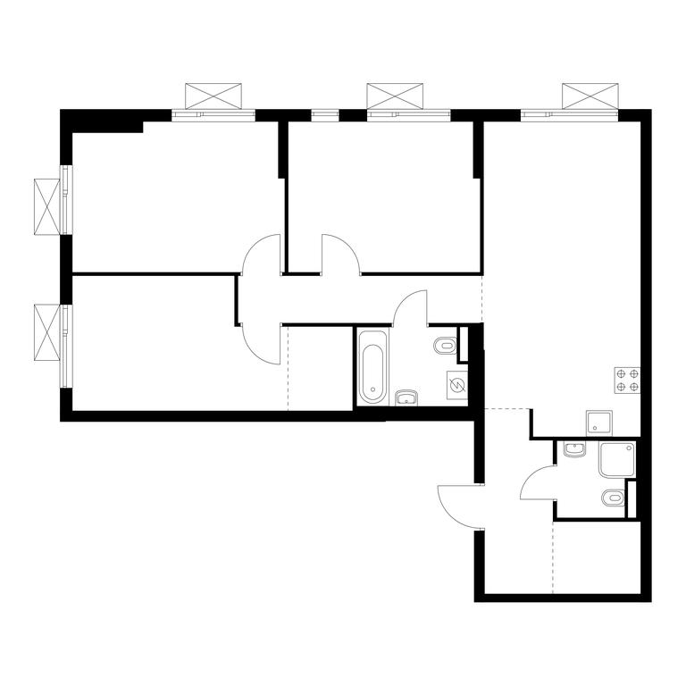 3-BD Apartment Sale, 84.1 sq. m. at Yauza Park, ulitsa Kolontsova, 4, Mytischi, Moscow Region, Russia #1 3-BD Apartment Sale, 84.1 sq. m. at Yauza Park, ulitsa Kolontsova, 4, Mytischi, Moscow Region, Russia #1