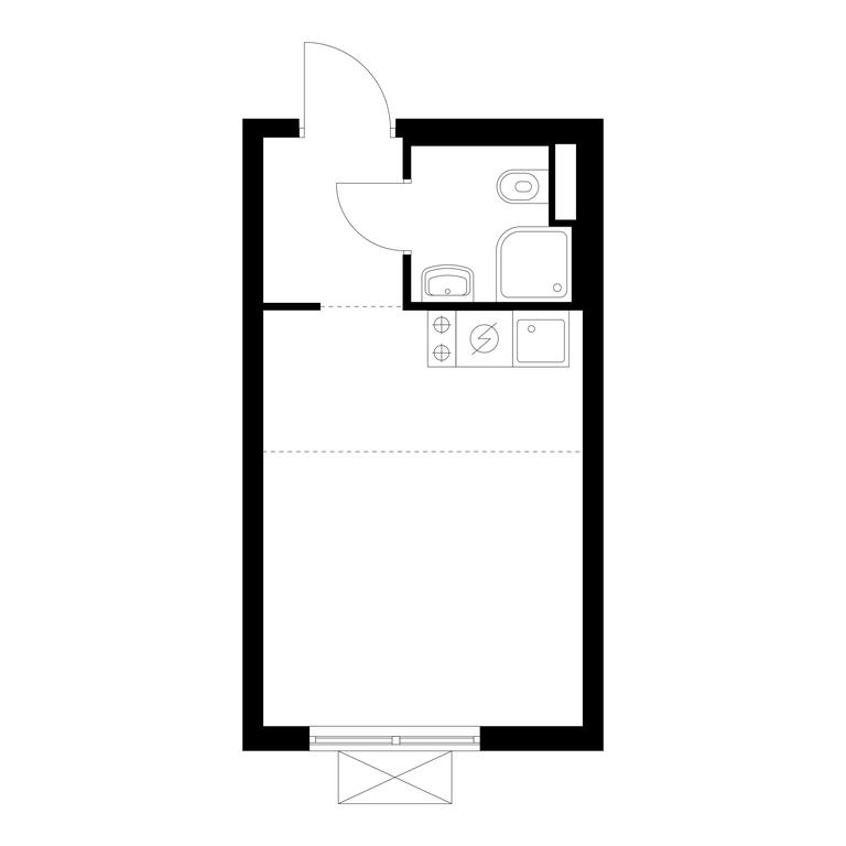 Apartment Sale, 19.8 sq. m. at Yauza Park, ulitsa Kolontsova, 4, Mytischi, Moscow Region, Russia #1