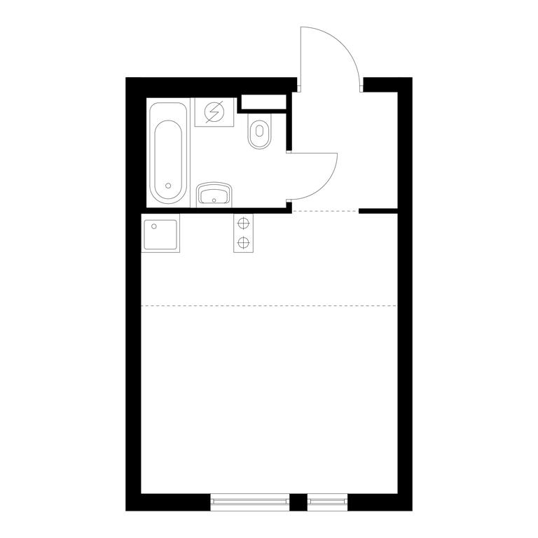 Apartment Sale, 23.6 sq. m. at Ilinskie Luga, Zapovednaya Street, 1, posyolok Ilyinskoye-Usovo, Krasnogorsk City District, Moscow Region, Russia #1