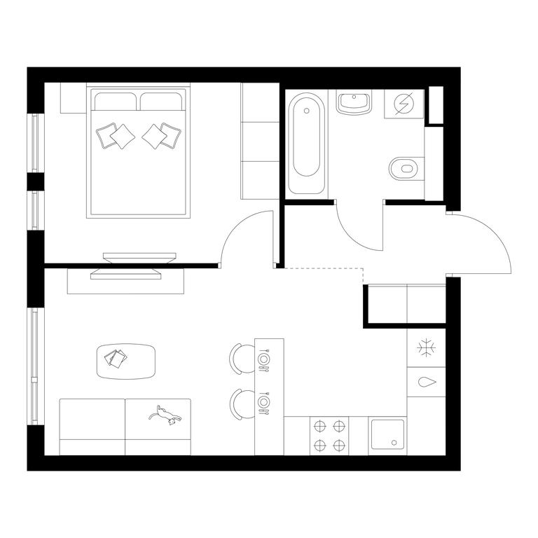 1-BD Apartment Sale, 34.4平方米 at Ilinskie Luga, Zapovednaya Street, 1, posyolok Ilyinskoye-Usovo, Krasnogorsk City District, Moscow Region, Russia #2 1-BD Apartment Sale, 34.4平方米 at Ilinskie Luga, Zapovednaya Street, 1, posyolok Ilyinskoye-Usovo, Krasnogorsk City District, Moscow Region, Russia #2