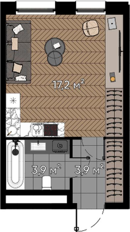1-BD Apartment Sale, 25 sq. m. at Zorge 9, Zorge Street, 9к1, Moscow, Russia #2